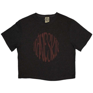 Maneskin - Warped Logo Lady Char Crop Top: in der Gruppe MERCHANDISE / T-shirt / Pop-Rock bei Bengans Skivbutik AB (5543168r)