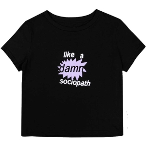 Olivia Rodrigo - Like A Damn Sociopath Lady Bl Crop Top:  in der Gruppe MERCHANDISE / T-shirt / Pop-Rock bei Bengans Skivbutik AB (5543174r)