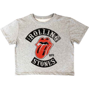 Rolling Stones - Tour 78 Lady Grey Crop Top:  in der Gruppe MERCHANDISE / T-shirt / Pop-Rock bei Bengans Skivbutik AB (5543181r)