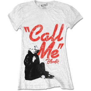 Blondie - Call Me Lady Wht in der Gruppe MERCHANDISE / T-shirt / Pop-Rock bei Bengans Skivbutik AB (5543863r)
