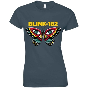Blink-182 - Butterfly Lady Navy  in der Gruppe MERCHANDISE / T-shirt / Pop-Rock bei Bengans Skivbutik AB (5543886r)