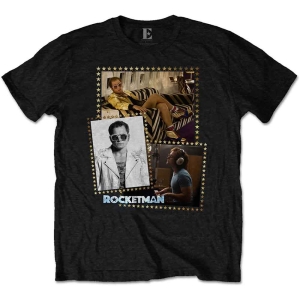 Elton John - Rocketman Montage Uni Bl  in der Gruppe MERCHANDISE / T-shirt / Pop-Rock bei Bengans Skivbutik AB (5543912r)