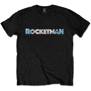 Elton John - Rocketman Movie Logo Uni Bl  in der Gruppe MERCHANDISE / T-shirt / Pop-Rock bei Bengans Skivbutik AB (5543917r)