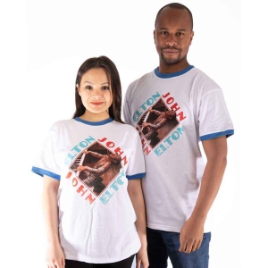 Elton John - Piano Diamond Ringer Uni Wht  in der Gruppe MERCHANDISE / T-shirt / Pop-Rock bei Bengans Skivbutik AB (5543921r)