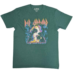 Def Leppard - Hysteria Album Art Uni Green  in der Gruppe MERCHANDISE / T-shirt / Hårdrock bei Bengans Skivbutik AB (5544815r)