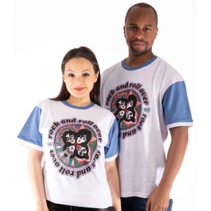 Kiss - Rnr Over Uni Wht/Purp Raglan in der Gruppe MERCHANDISE / T-shirt / Hårdrock bei Bengans Skivbutik AB (5544840r)