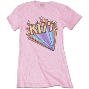 Kiss - Stars Lady Pink  in der Gruppe MERCHANDISE / T-shirt / Hårdrock bei Bengans Skivbutik AB (5544854r)