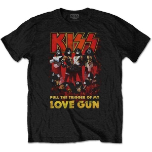 Kiss - Love Gun Glow Uni Bl  in der Gruppe MERCHANDISE / T-shirt / Hårdrock bei Bengans Skivbutik AB (5544857r)