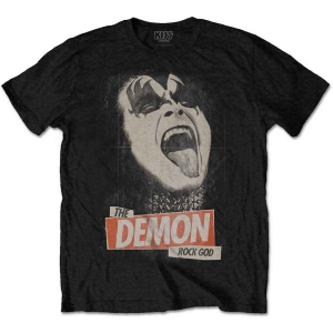 Kiss - The Demon Rock God Uni Bl  in der Gruppe MERCHANDISE / T-shirt / Hårdrock bei Bengans Skivbutik AB (5544860r)
