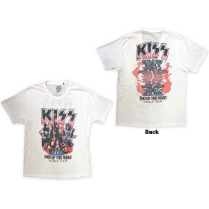 Kiss - End Of The Road Band Playing Uni Wht  in der Gruppe MERCHANDISE / T-shirt / Hårdrock bei Bengans Skivbutik AB (5544897r)