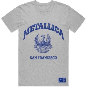 Metallica - College Crest Uni Grey  in der Gruppe MERCHANDISE / T-shirt / Hårdrock bei Bengans Skivbutik AB (5544919r)