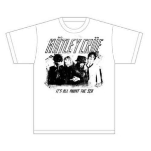 Motley Crue - Stencil Uni Wht  in der Gruppe MERCHANDISE / T-shirt / Hårdrock bei Bengans Skivbutik AB (5544954r)
