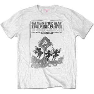 Pink Floyd - Games For May B&W Uni Wht  in der Gruppe MERCHANDISE / T-shirt / Pop-Rock bei Bengans Skivbutik AB (5545599r)