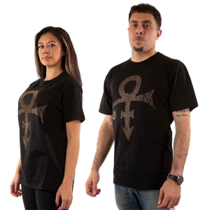 Prince - Gold Symbol Diamante Uni Bl in der Gruppe MERCHANDISE / T-shirt / Pop-Rock bei Bengans Skivbutik AB (5545824)