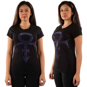 Prince - Purple Symbol Diamante Lady Bl  in der Gruppe MERCHANDISE / T-shirt / Pop-Rock bei Bengans Skivbutik AB (5545880r)