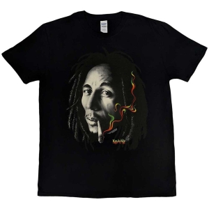 Bob Marley - Rasta Smoke Uni Bl  in der Gruppe MERCHANDISE / T-shirt / Reggae bei Bengans Skivbutik AB (5546030r)