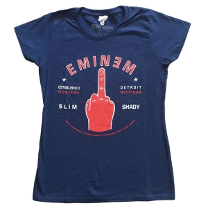 Eminem - Detroit Finger Lady Navy in der Gruppe MERCHANDISE / T-shirt / Hip Hop-Rap bei Bengans Skivbutik AB (5546040r)