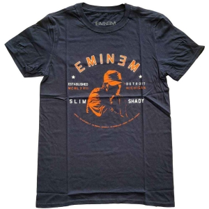 Eminem - Detroit Portrait Uni Navy  in der Gruppe MERCHANDISE / T-shirt / Hip Hop-Rap bei Bengans Skivbutik AB (5546042r)