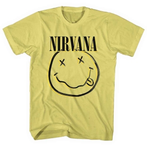 Nirvana - Inverse Happy Face Uni Yell  in der Gruppe MERCHANDISE / T-shirt / Pop-Rock bei Bengans Skivbutik AB (5546478r)