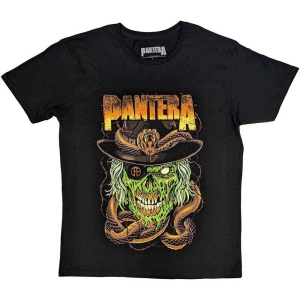 Pantera - Snake & Skull Uni Bl  in der Gruppe MERCHANDISE / T-shirt / Hårdrock bei Bengans Skivbutik AB (5546650r)