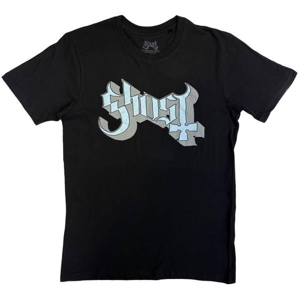 Ghost - Blue/Grey Keyline Logo Uni Bl T-Shirt in der Gruppe MERCH / Kleidung / T-Shirts bei Bengans Skivbutik AB (5546656)