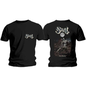 Ghost - Dance Macabre Cover & Logo Uni Bl  in der Gruppe MERCHANDISE / T-shirt / Hårdrock bei Bengans Skivbutik AB (5546785r)