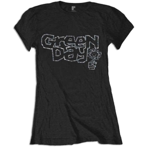 Green Day - Flowerpot Diamante Lady Bl  in der Gruppe MERCHANDISE / T-shirt / Punk bei Bengans Skivbutik AB (5547150r)
