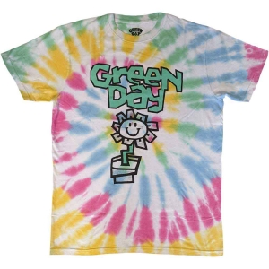 Green Day - Flower Pot Uni Wht Dip-Dye in der Gruppe MERCHANDISE / T-shirt / Punk bei Bengans Skivbutik AB (5547170r)