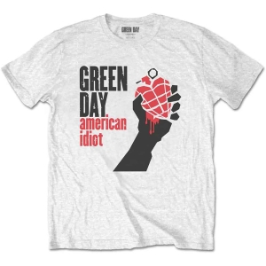 Green Day - American Idiot Uni Wht in der Gruppe MERCHANDISE / T-shirt / Punk bei Bengans Skivbutik AB (5547185r)