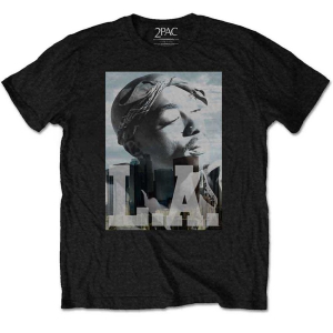 Tupac - La Skyline Boys T-Shirt Bl in der Gruppe MERCHANDISE / Merch / Hip Hop-Rap bei Bengans Skivbutik AB (5548592r)