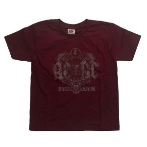 Ac/Dc - Black Ice Boys T-Shirt Maroon in der Gruppe MERCH / Minsishops-merch / Ac/Dc bei Bengans Skivbutik AB (5548601r)