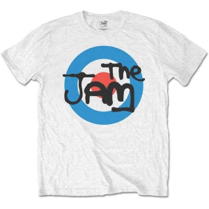The Jam - Spray Target Logo Boys T-Shirt Wht in der Gruppe MERCHANDISE / Merch / Pop-Rock bei Bengans Skivbutik AB (5548732r)