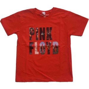 Pink Floyd - Echoes Album Montage Boys T-Shirt Red in der Gruppe MERCHANDISE / Merch / Pop-Rock bei Bengans Skivbutik AB (5548789r)