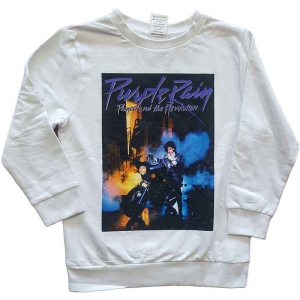 Prince - Purple Rain Boys Wht Sweatshirt in der Gruppe MERCHANDISE / Merch / RnB-Soul bei Bengans Skivbutik AB (5548795r)