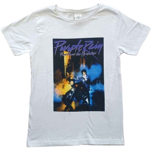 Prince - Purple Rain Album Boys T-Shirt  Wht in der Gruppe MERCHANDISE / Merch / RnB-Soul bei Bengans Skivbutik AB (5548798r)