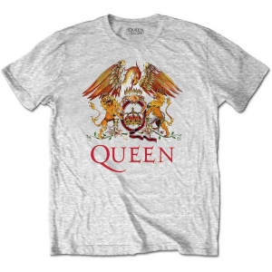 Queen - Classic Crest Boys T-Shirt Heather in der Gruppe MERCHANDISE / Merch / Pop-Rock bei Bengans Skivbutik AB (5548803r)