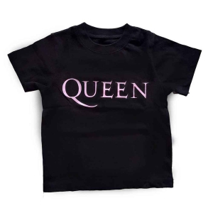 Queen - Pink Logo Toddler T-Shirt Bl in der Gruppe MERCHANDISE / Merch / Pop-Rock bei Bengans Skivbutik AB (5548810r)
