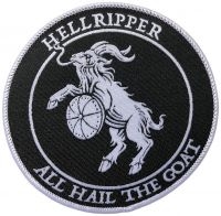 Hellripper - Patch All Hail The Goat (9 Cm) in der Gruppe MERCHANDISE / Stoffaufnäher / Heavy Metal bei Bengans Skivbutik AB (5549658)