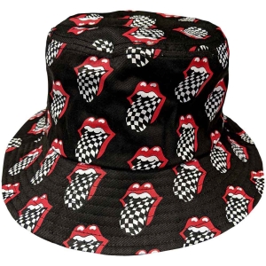 Rolling Stones - Checker Tongue Pattern Char Bucket Hat in der Gruppe MERCHANDISE / Merch / Pop-Rock bei Bengans Skivbutik AB (5550278r)