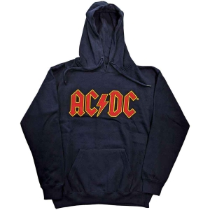 Ac/Dc - Logo Uni Navy Hoodie in der Gruppe MERCHANDISE / Kapuzenpullover / Hårdrock bei Bengans Skivbutik AB (5550912r)
