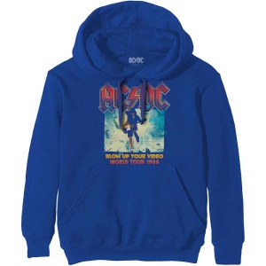 Ac/Dc - Blow Up Your Video Uni Blue Hoodie in der Gruppe MERCHANDISE / Kapuzenpullover / Hårdrock bei Bengans Skivbutik AB (5550914r)