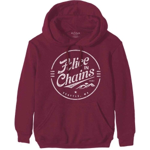 Alice In Chains - Circle Emblem Uni Maroon Hoodie in der Gruppe MERCHANDISE / Kapuzenpullover / Pop-Rock bei Bengans Skivbutik AB (5551291r)