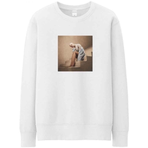 Ariana Grande - Staircase Uni Wht Sweatshirt in der Gruppe MERCHANDISE / Kapuzenpullover / Pop-Rock bei Bengans Skivbutik AB (5551299r)