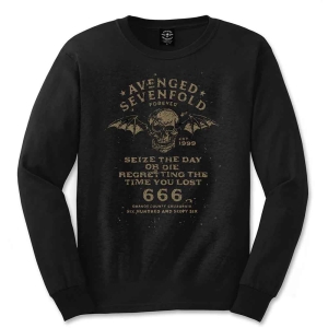 Avenged Sevenfold - Seize The Day Uni Bl Longsleeve in der Gruppe MERCHANDISE / Kapuzenpullover / Hårdrock bei Bengans Skivbutik AB (5551303r)