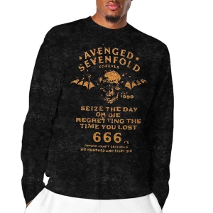 Avenged Sevenfold - Sieze The Day Uni Bl Dip-Dye L/S in der Gruppe MERCHANDISE / Kapuzenpullover / Hårdrock bei Bengans Skivbutik AB (5551304r)