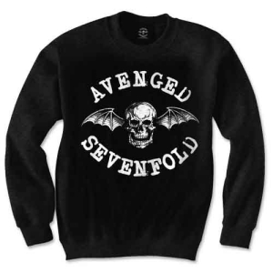Avenged Sevenfold - Classic Deathbat Uni Bl Sweatshirt in der Gruppe MERCHANDISE / Kapuzenpullover / Hårdrock bei Bengans Skivbutik AB (5551305r)