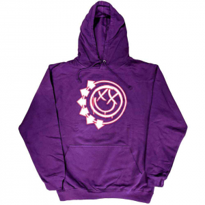 Blink-182 - Six Arrow Smile Uni Pink Hoodie in der Gruppe Övrigt / bei Bengans Skivbutik AB (5552082r)