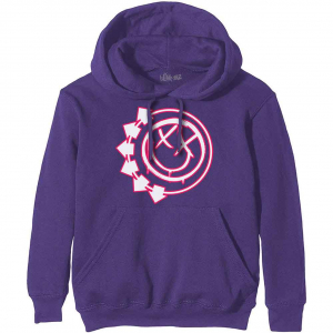 Blink-182 - Six Arrow Smile Uni Purp Hoodie in der Gruppe Övrigt / bei Bengans Skivbutik AB (5552083r)