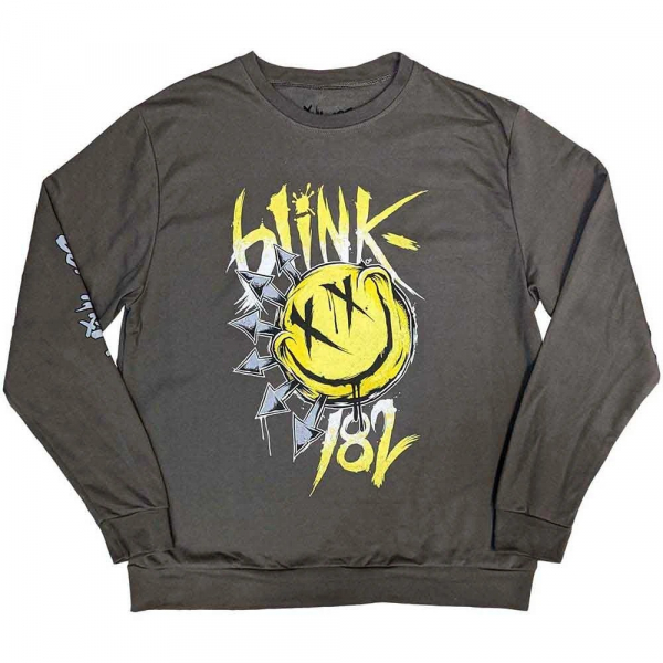 Blink-182 - Big Smile Uni Char Sweatshirt in der Gruppe MERCH / Kleidung / Sweatshirts bei Bengans Skivbutik AB (5552088r)