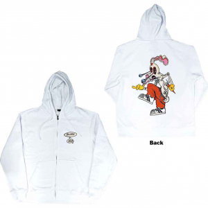 Blink-182 - Roger Rabbit Uni Wht Zip Hoodie in der Gruppe Övrigt /  bei Bengans Skivbutik AB (5552089r)